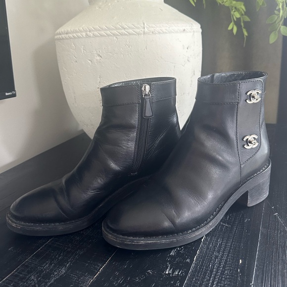 Chanel Leather Boots - Picture 1 of 5